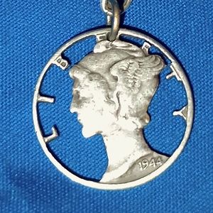 Mercury Dime Pendant